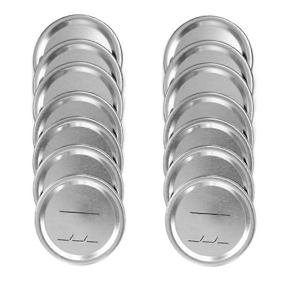 Standard-öffnungsdeckel Für Ball/kerr-einmachgläser, Silberfarben, 14er-packung