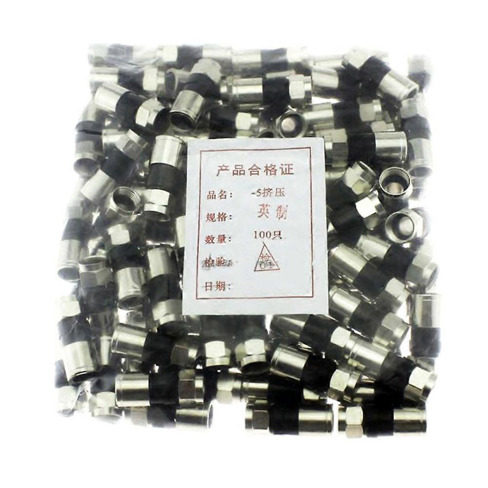 100 Stück/beutel Universeller Wasserdichter Stecker Mit Extrudiertem F-stecker 75-5 Rg6 - B