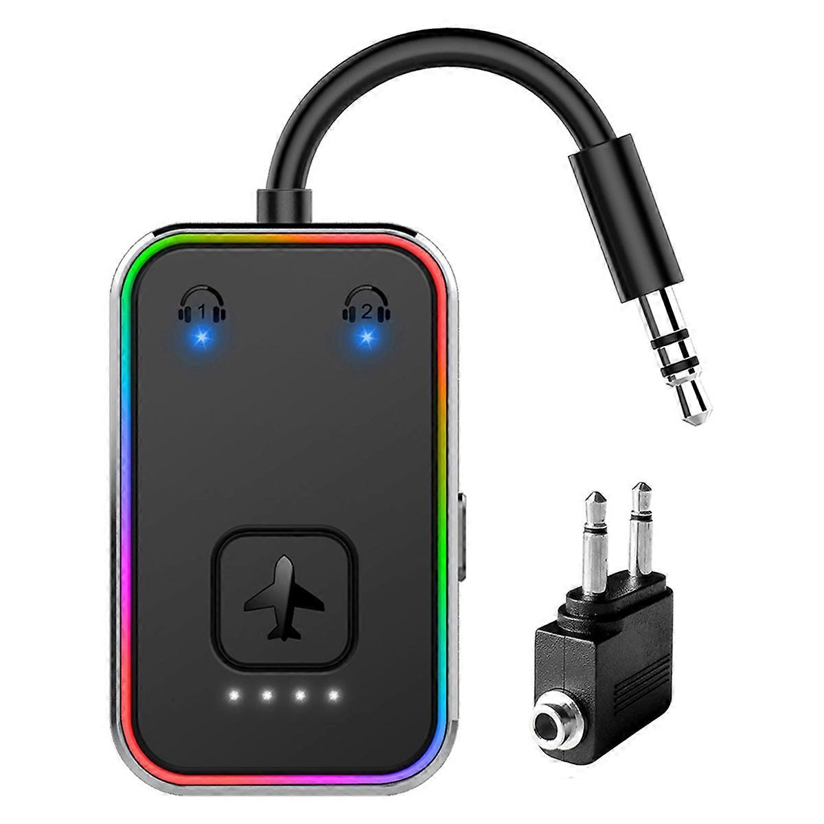 Bf01 Bluetooth V5.3 Mittelrahmen-transmitter Zur Unterstützung Von 2 Headsets Für Tablets Und Fernsehbildschirme In Flugzeugen