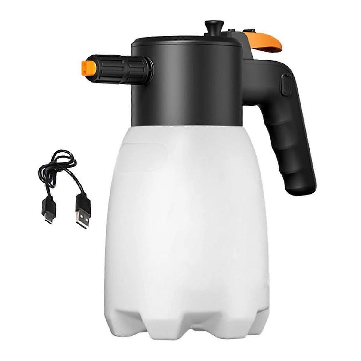 Tragbarer, 1,7-liter-schaumsprüher Mit Usb-anschluss, Wiederaufladbar, Schaumkanone Für Die Autowäsche