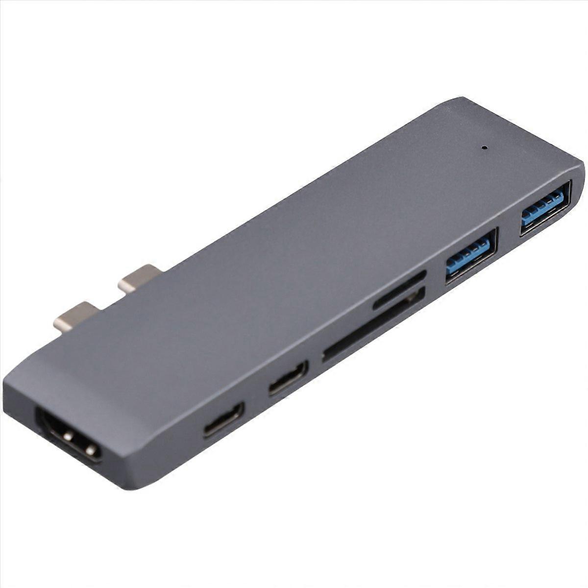 7-in-1 Dual-usb-typ-c-hub, Usb-typ-cb-adapter