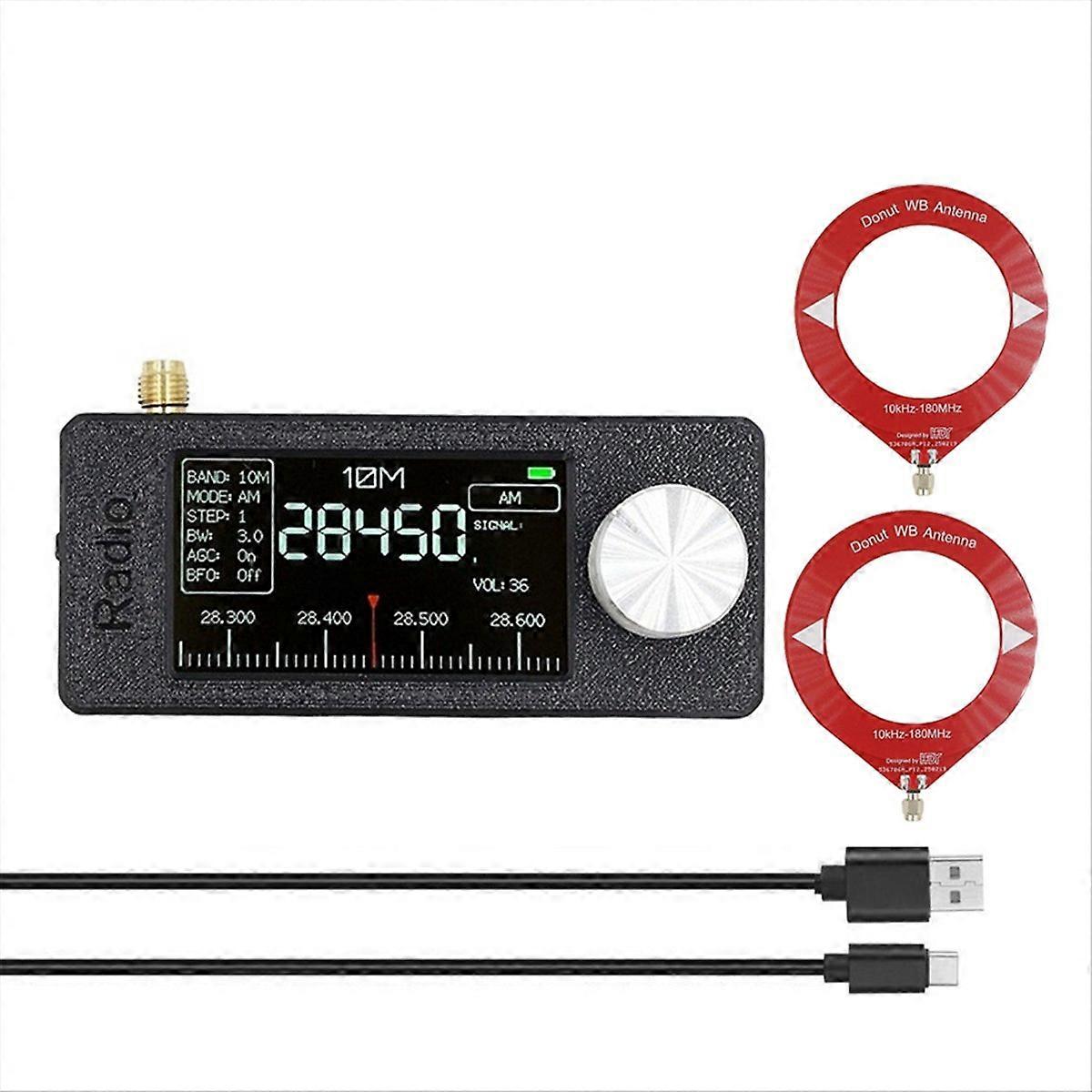 Si4732 Miniatur-tragbarer Radioempfänger 10 Khz-180 Mhz Mit Rahmenantenne Am/fm/hf/sw/mw/vhf