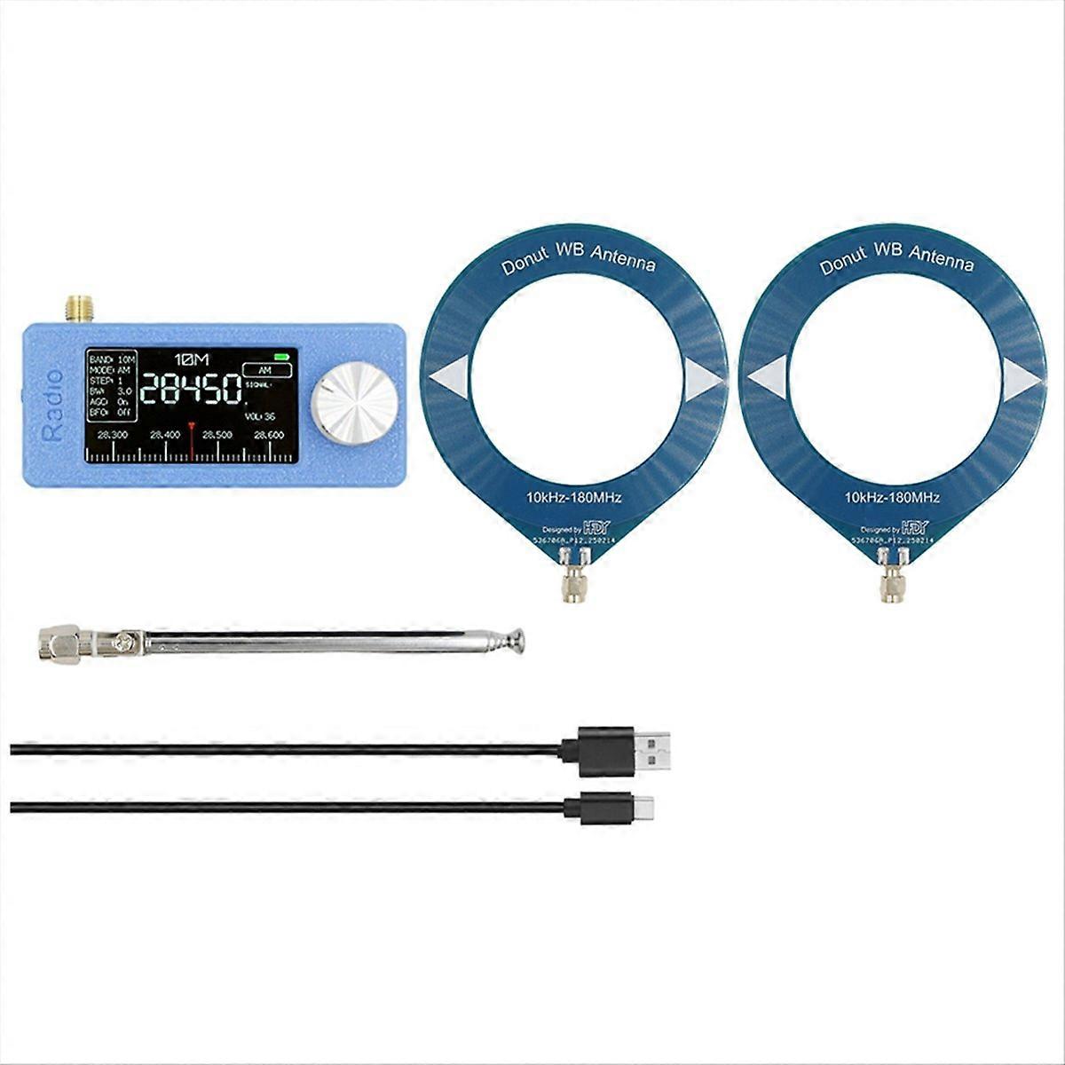 Si4732 Mini-taschenradioempfänger 10 Khz–180 Mhz Am/fm Hf/sw/mw/vhf Mit 3 Antennen
