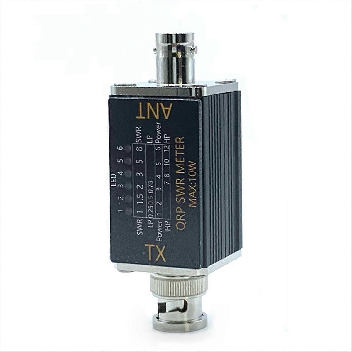 Tragbares Swr-meter 1-30 Mhz, 10 W, 6 Led-anzeigen, Bnc-netzstecker