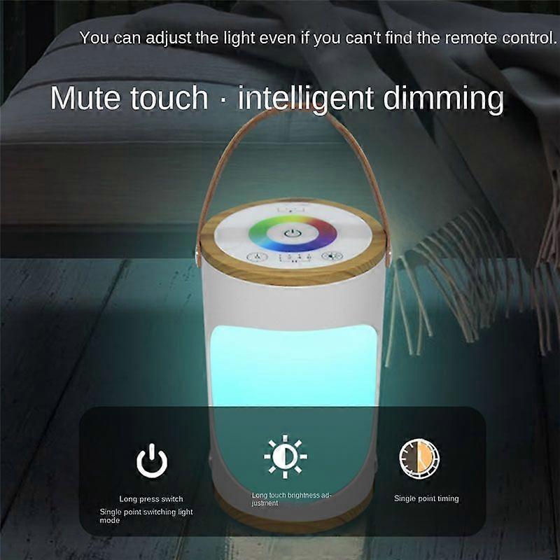 Tragbare Nachttischlampe Mit Einstellbarer Helligkeit Und Touch-fernbedienung