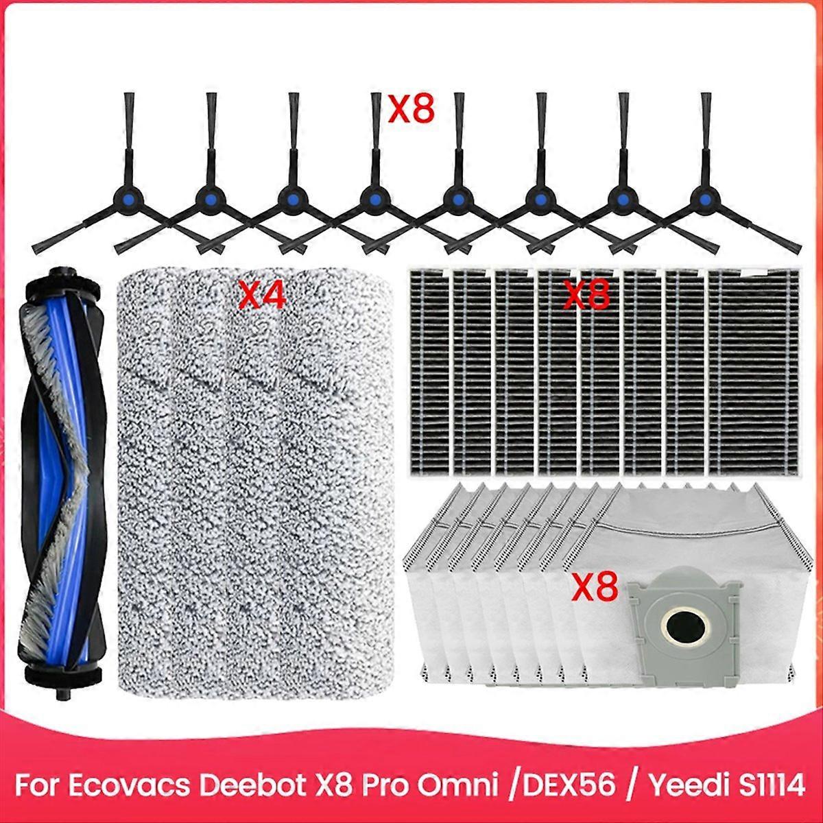 Staubbeutel, Seitenbürste Und Hauptwalzenbaugruppe Mit Filter Für X8 Pro Omni /dex56 Für S1 4 Ersatzteile A