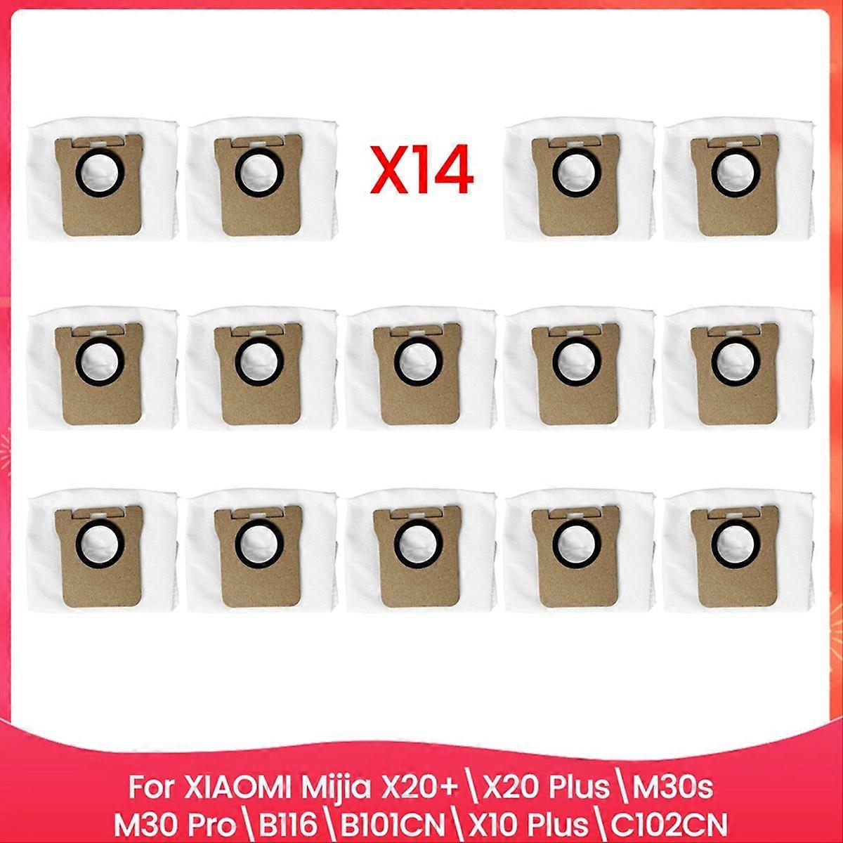 14 Staubbeutel Für Staubsauger Der Modelle X20+/x20 Plus/m30s/m30 Pro/b116/b101cn/x10 Plus/c102cn – Ersatzteile