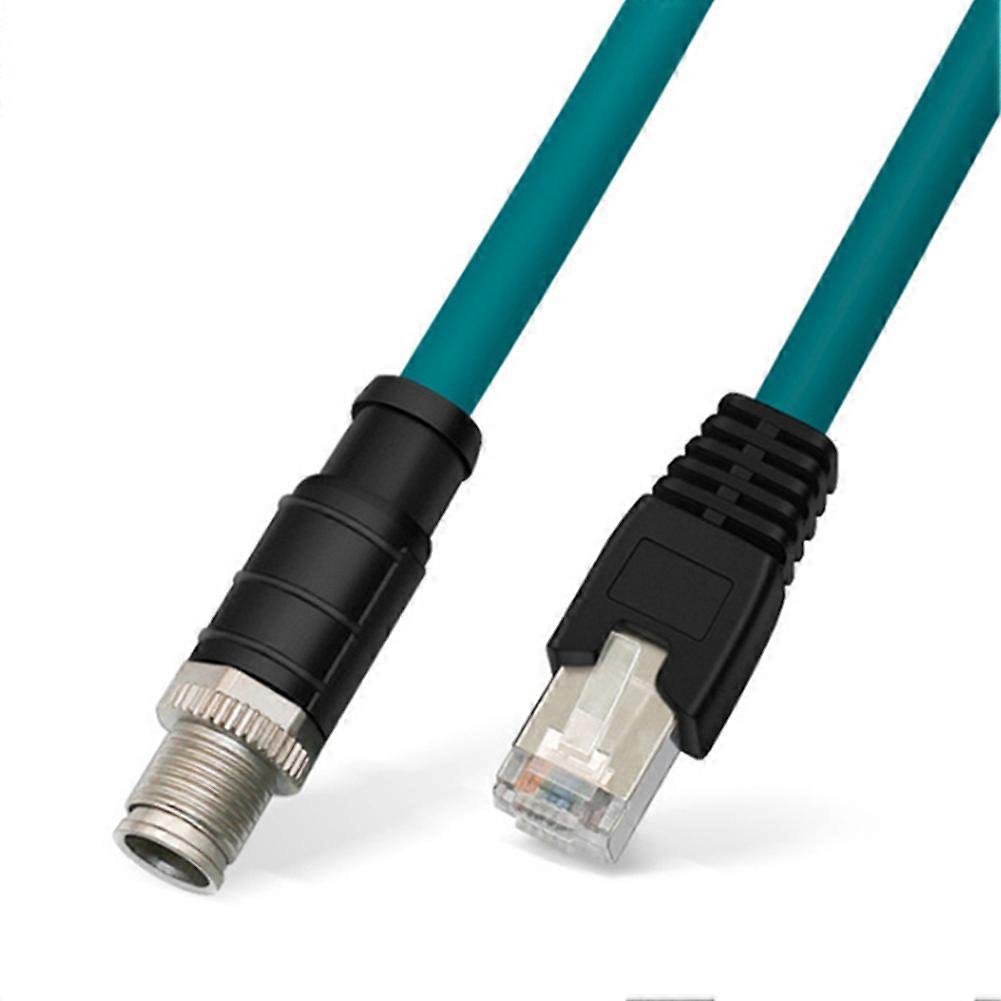 M12 Typ X Netzwerkkabelstecker, 1 Meter, 8-polig Auf Rj45 Stecker, Luftfahrt-x-stecker, Für Industrielle Kamerasensoren, Kabelkette
