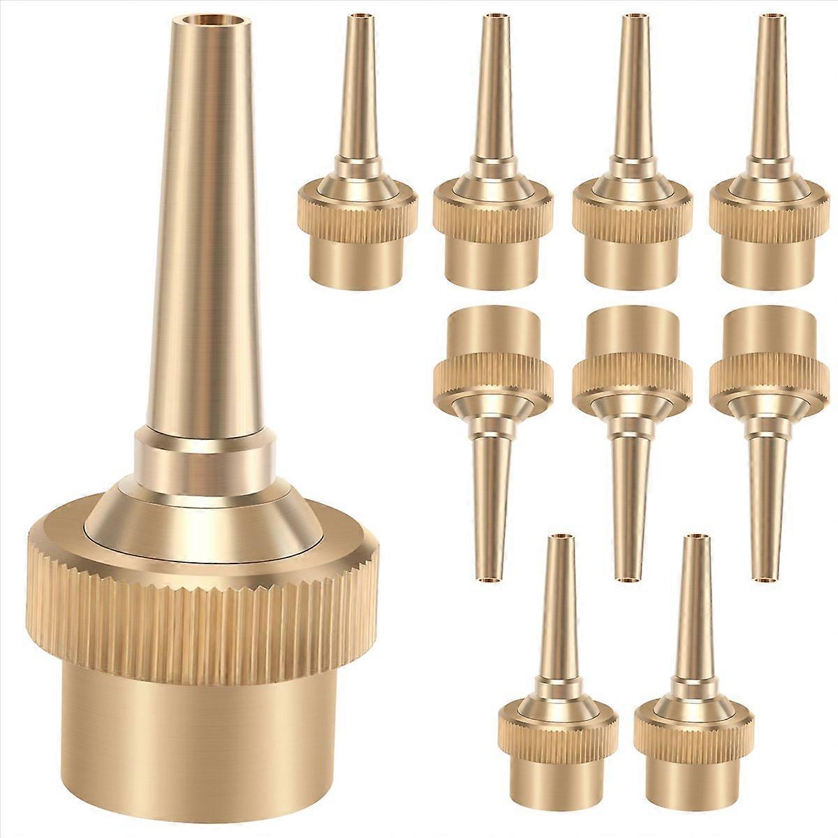 Set Mit 10 Dekorativen Messing-wasserdüsen, Dn15, 1/2 Zoll, Für Gartenbrunnen