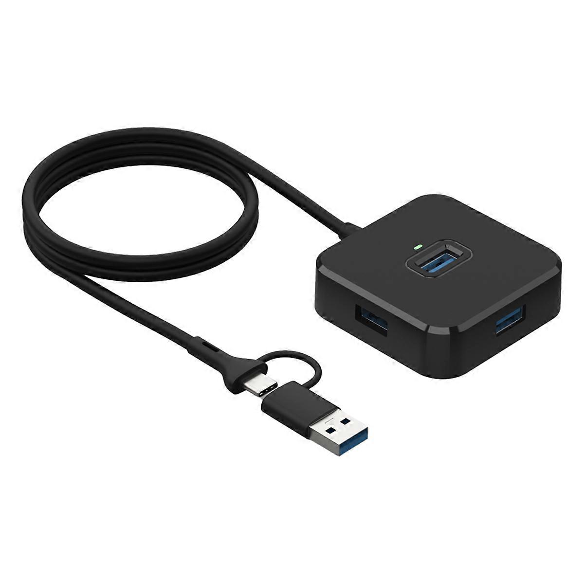 4-in-1 Usb-splitter-hub, Usb 3.0-hub Für Laptops, Multi-interface-dockingstation Mit Vier Erweiterungsanschlüssen Für Usb-flash-laufwerke Und Externe Festplatten.