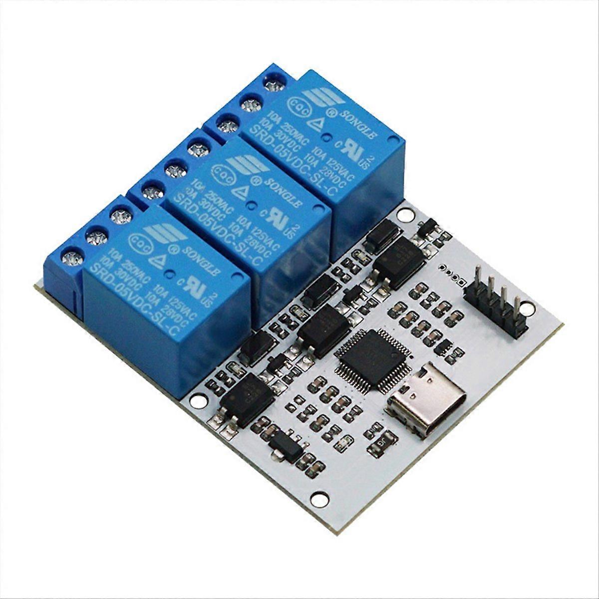 3-kanal-usb-relaismodul Zum Seriellen Steuerrelaismodul Ch340