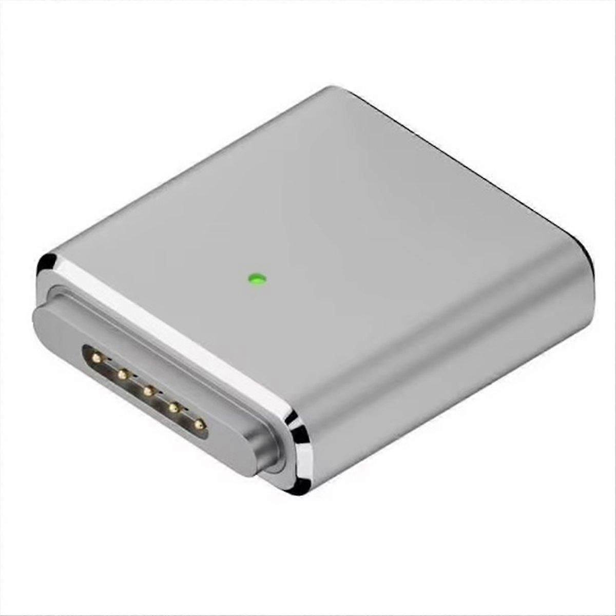 Magnetischer Usb-typ-c-pd-adapter Für 3-, 2- Und 100-w-pd-schnellladekabel, Silberner Magnetstecker-konverter