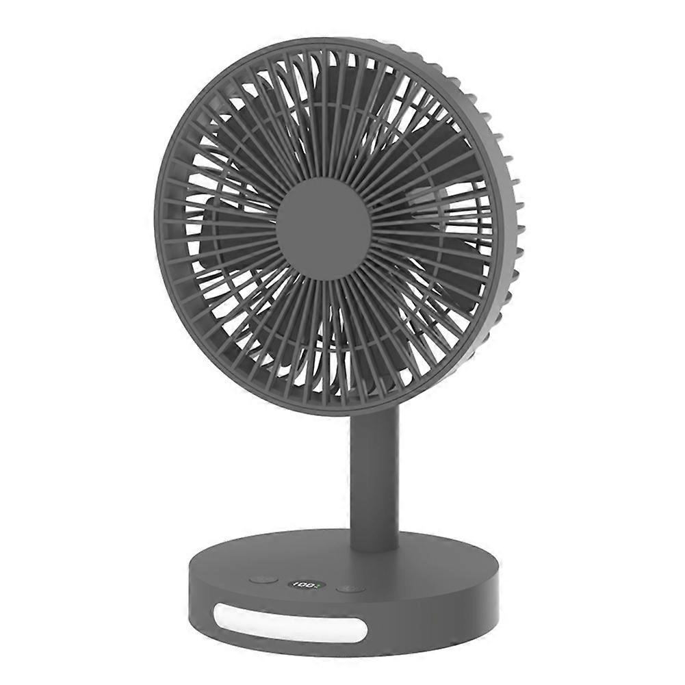 Mini-tischleuchte Mit Digitalanzeige Und Ventilator, Schwarz