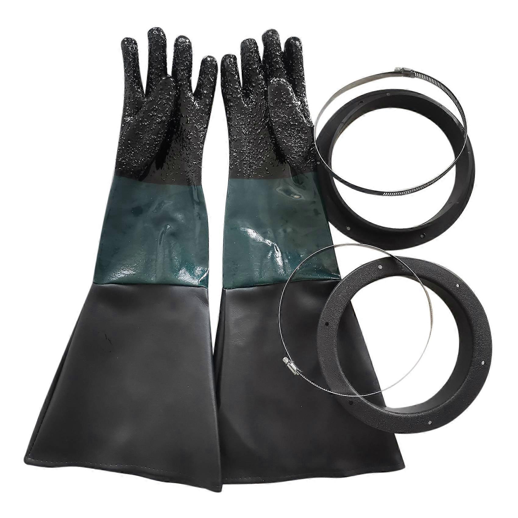 Sandstrahlhandschuhe Mit O-ringen Für Sandstrahlarbeiten, 23,6 Zoll
