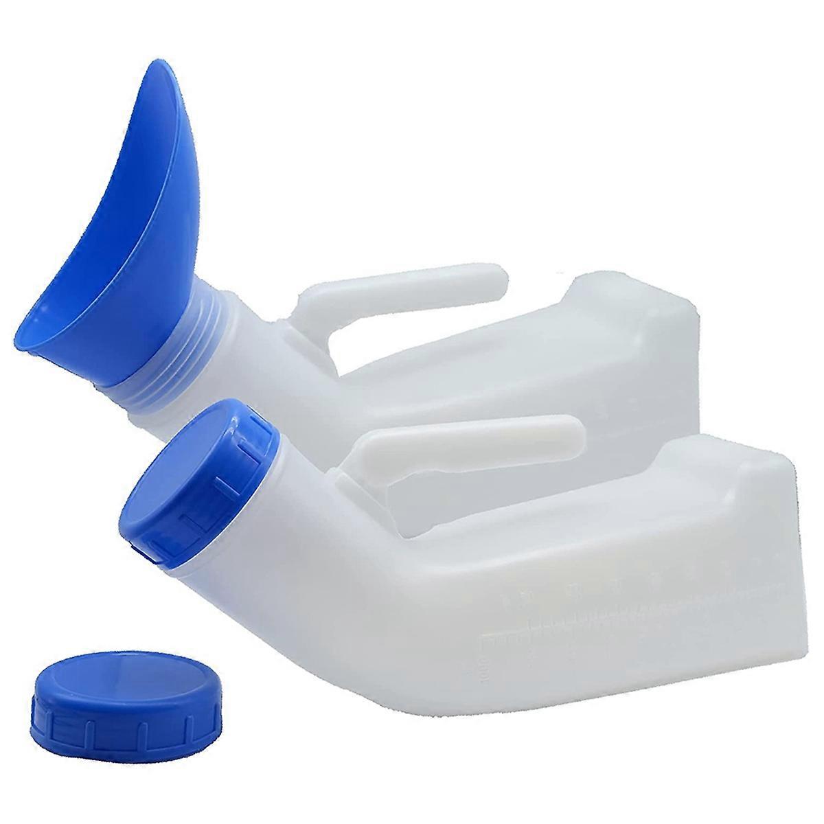 Set Mit 2 Unisex-urinalen Mit Auslaufschutz Und Schraubverschluss