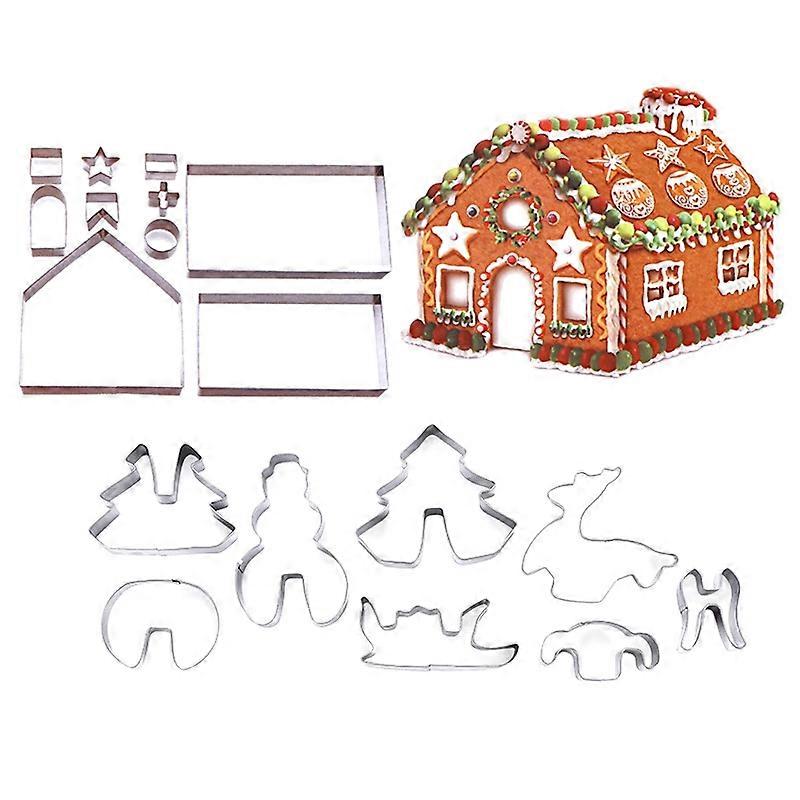 Set Mit 18 3d-ausstechformen Aus Edelstahl Mit Weihnachtsmotiven
