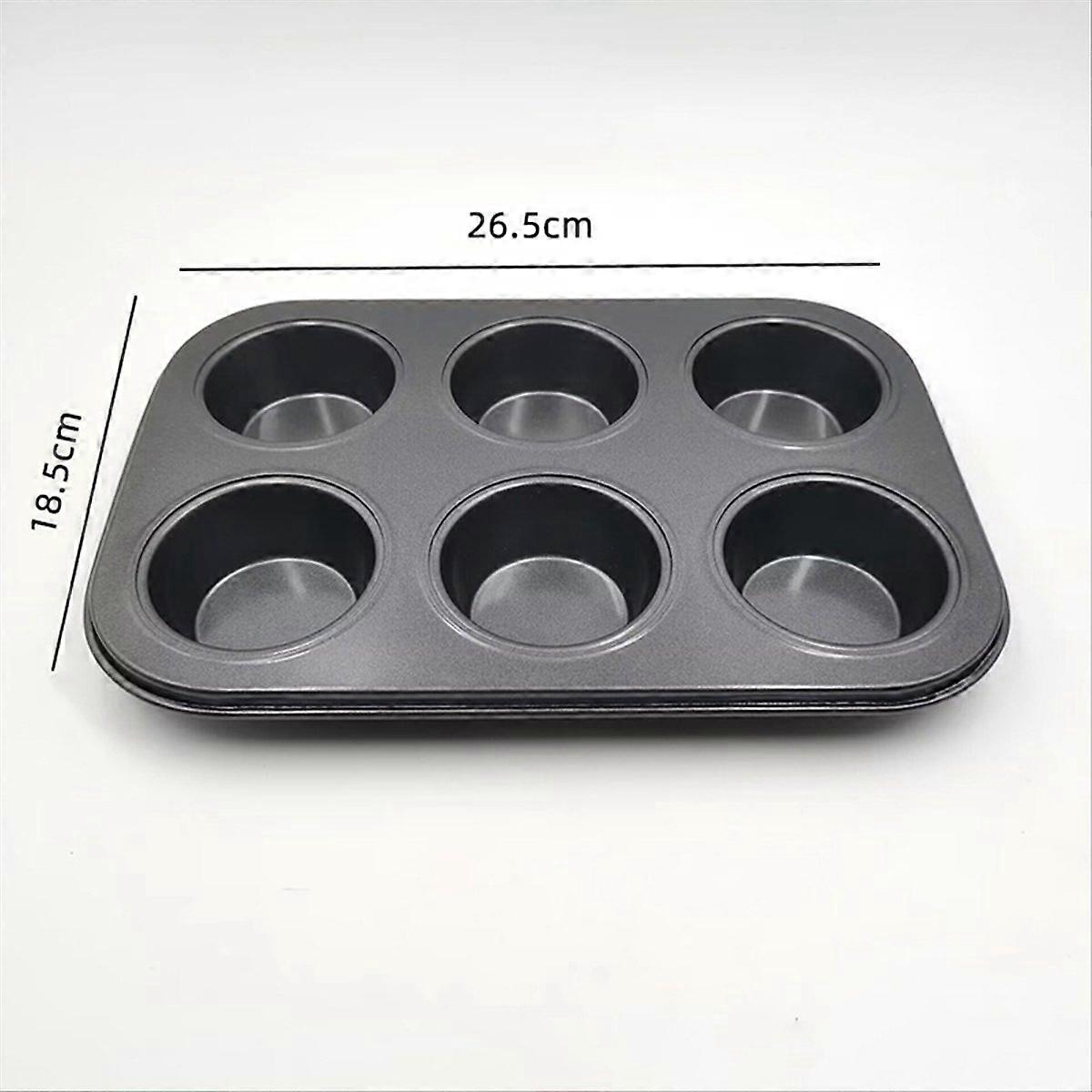 Set Mit 3 Antihaftbeschichteten Muffinformen Aus Kohlenstoffstahl.
