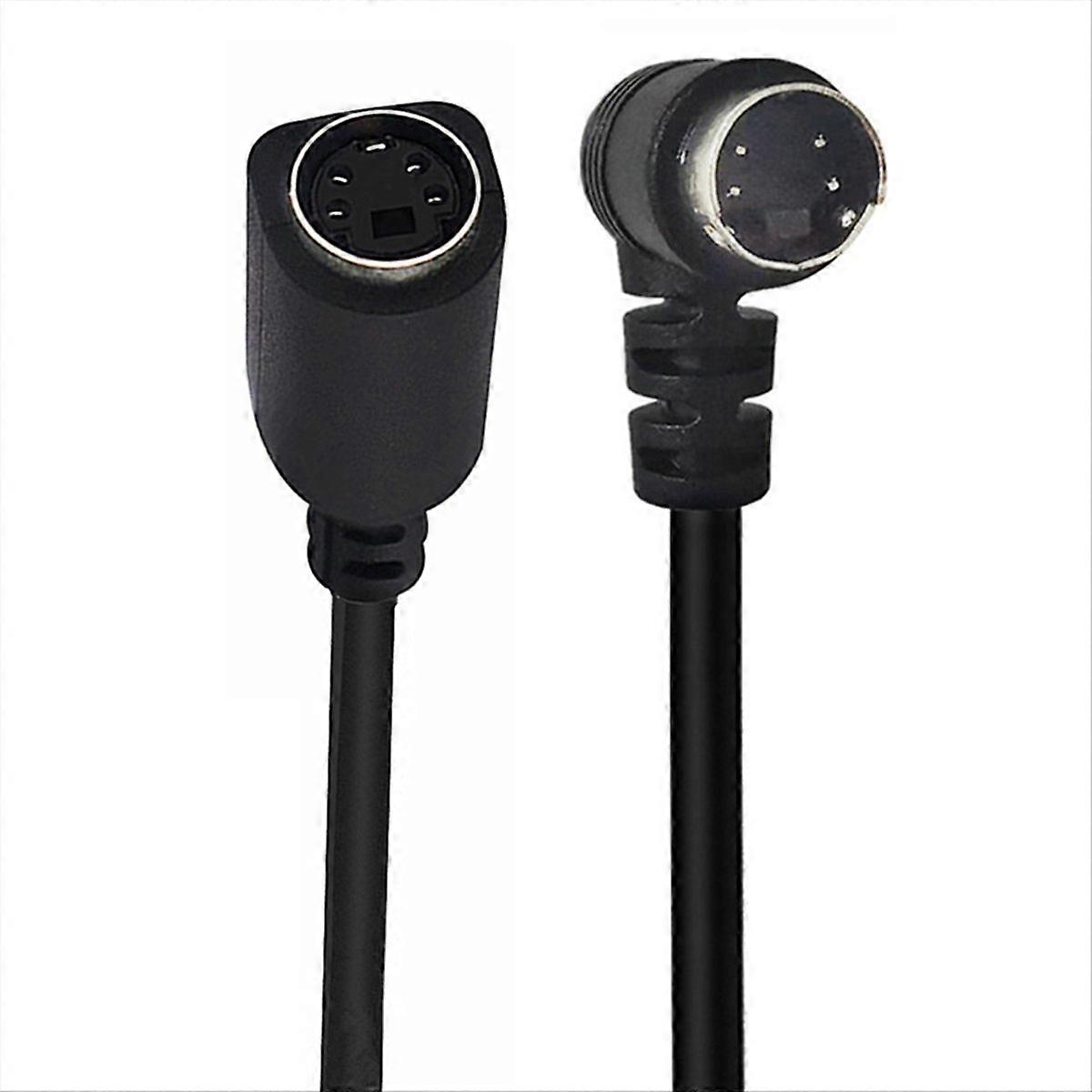 Mini Din 4-polig Stecker Auf 4-polig Buchse S-video Svhs 90° Abgewinkeltes Videoanschlusskabel Für Dvr-kamera, Dvd-player Und Digitalen Videorekorder (dvr).