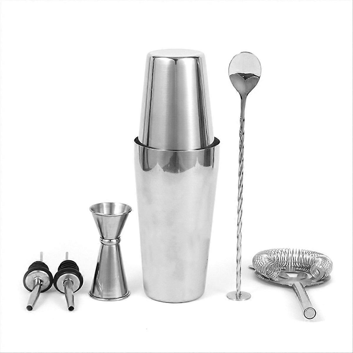 Cocktailshaker-set Mit Cocktailrezepten, Barkeeper-set Und Barwerkzeugen