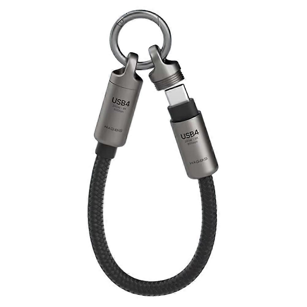 Hagibis Tragbares Usb-4-kabel Mit Schlüsselanhänger, Kurzes Usb-c-auf-usb-c-kabel, 240 W, 80 Gbit/s, Typ-c-kabel Für Thunderbolt 4/5, Ssd, Iphone 17 Pro, B