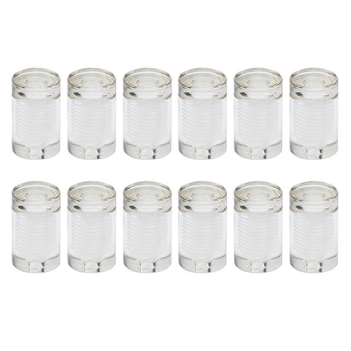 Packung Mit 12 Transparenten Abstandshaltern, 3/4 X 1 Zoll Acryl-abstandshalterschrauben, Wandpaneel-befestigungsmaterial, Werbe-abstandshalternägel
