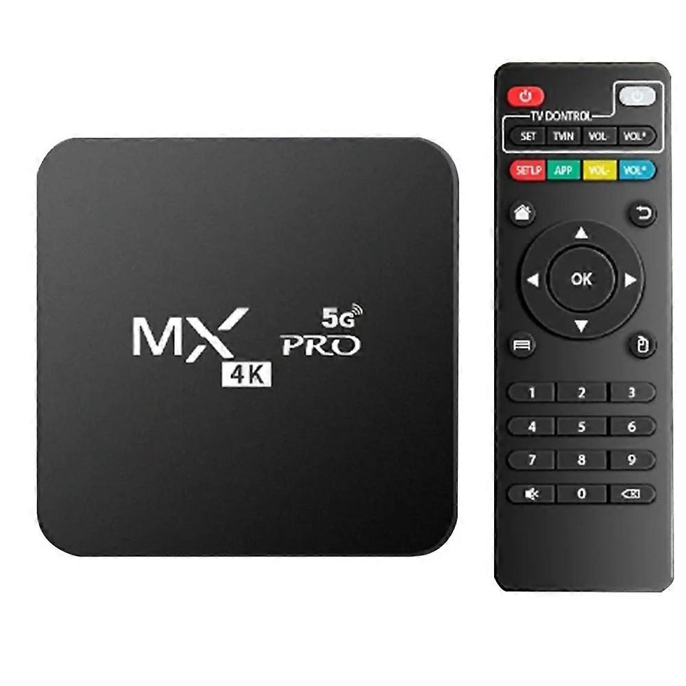 Android 12.0 Tv-box, Dualband-wlan (2,4 Ghz Und 5 Ghz), Bluetooth 5.2, Hd-mediaplayer, Quad-core-prozessor, Videodekodierung, 1g+4g-decoder, Eu-stecker