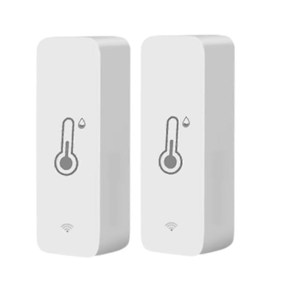 Tuya Wlan-temperatur- Und Feuchtigkeitssensor Für Gefrierschrank, Aquarium, Zuhause, Büro Und Garten (2er-pack)