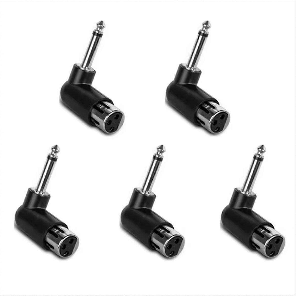 Set Mit 5 Adaptern Für 3-polige Drahtlose Mikrofonsysteme, 6,35-mm-klinkenbuchse, Adapter Für E-gitarrensysteme