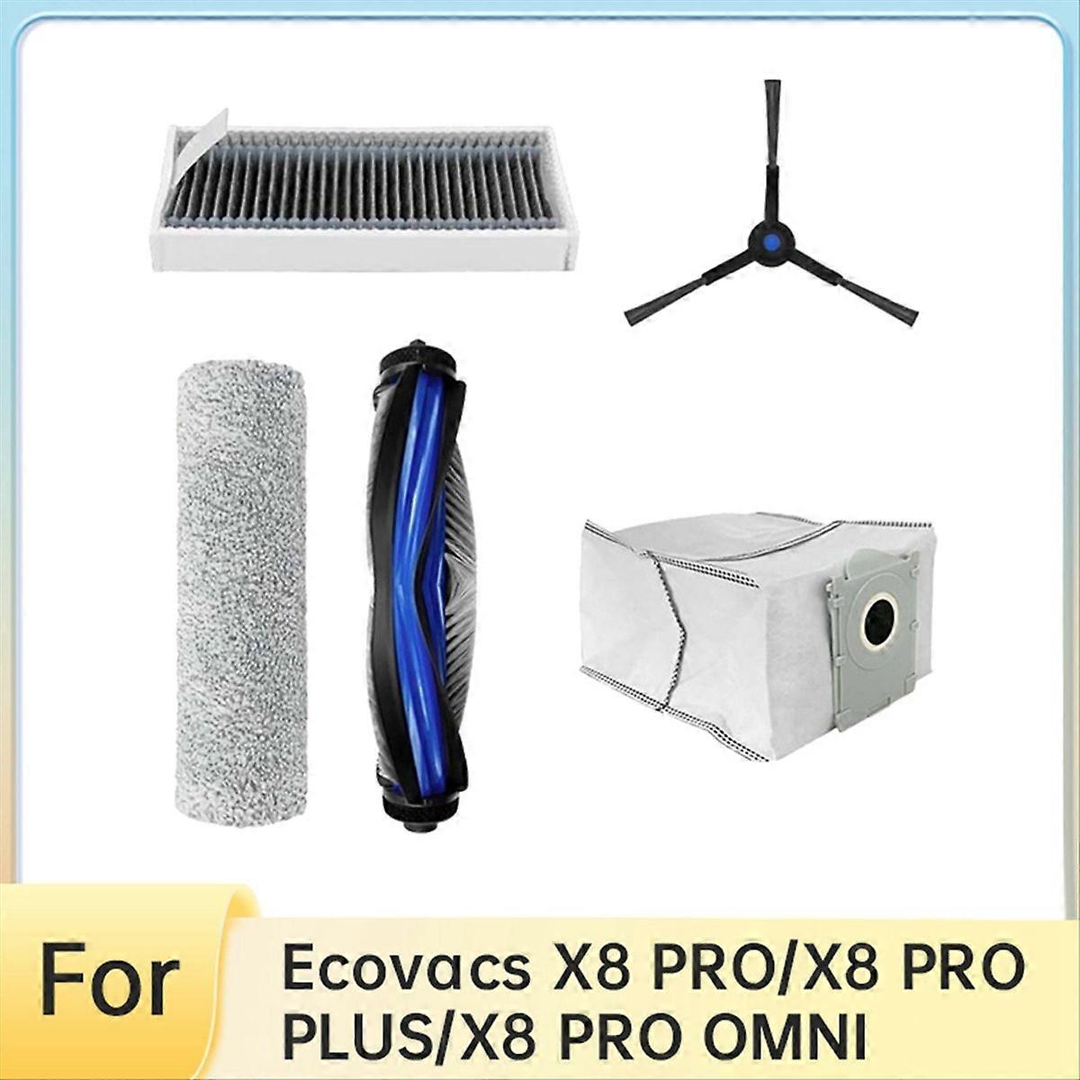 Hauptbürsten- Und Walzenset Für X8 Pro/x8/x8 Pro Omni Staubsauger, Seitenbürste, Hepa-filter, Staubbeutel, Ersatzteile