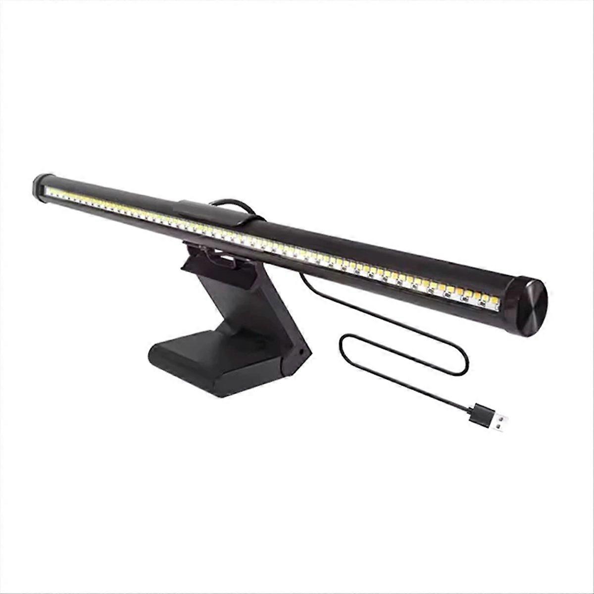 Lichtleiste Für Bildschirme: Led-schreibtischlampe Für Flache/gebogene Bildschirme, Augenschonend, Mit Dimmer, Ideal Für Zuhause, Büro, Arbeitszimmer Und Videospiele.