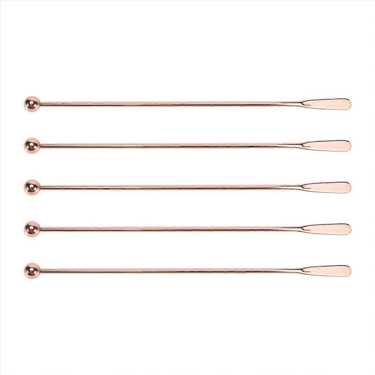 Set Mit 5 Cocktailrührstäbchen Aus Edelstahl – 19 Cm