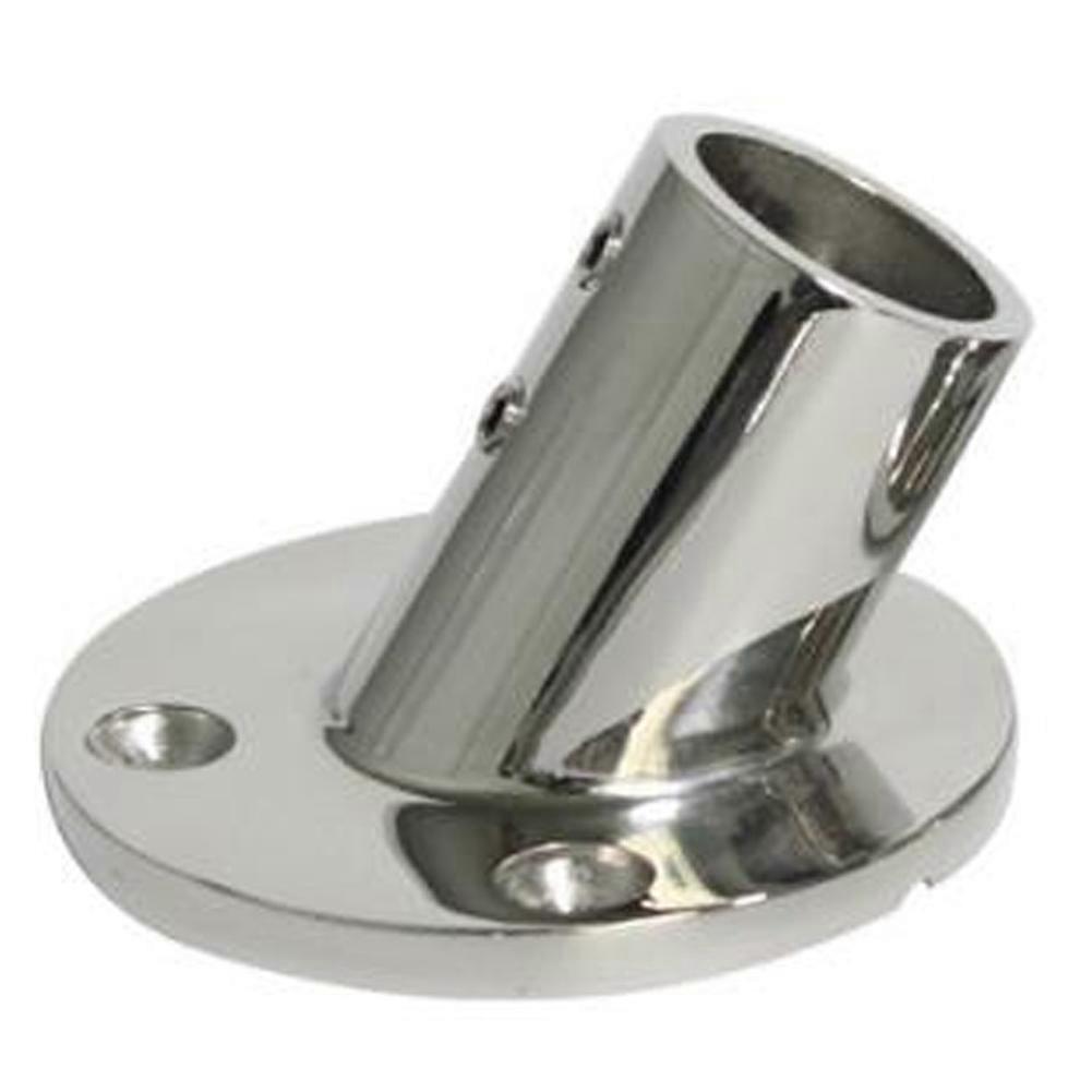 Runder Sockel Aus 22 Mm (7/8 Zoll) Dickem, Seewasserbeständigem Edelstahlrohr Mit Einem Winkel Von 60 Grad