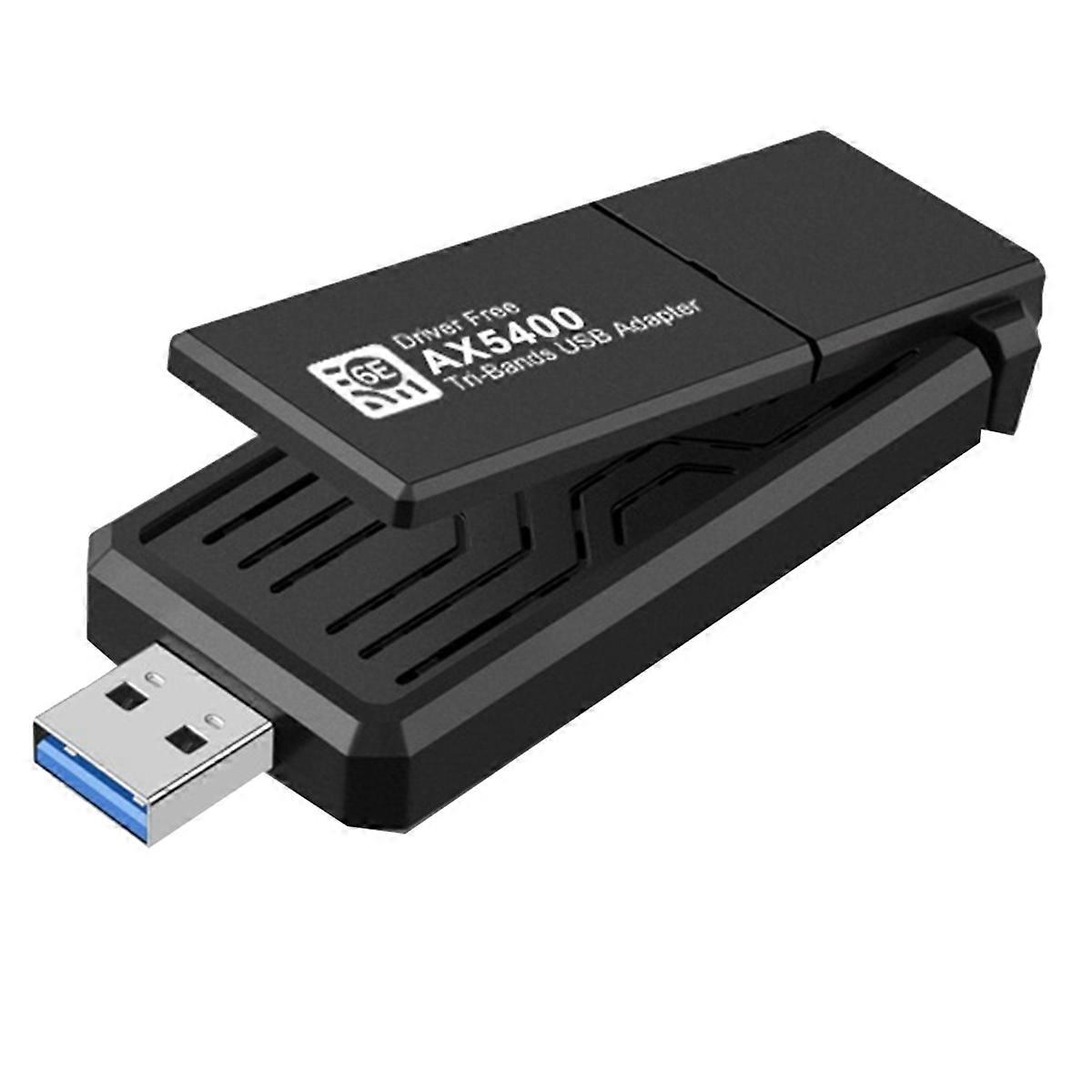 Ax5400 6e Usb-wlan-adapter, Tri-band 2,4 Ghz/5 Ghz/6 Ghz Wlan-karte, 5400 Mbit/s, Usb 3.0, Kompatibel Mit Windows 10 Und Windows 11