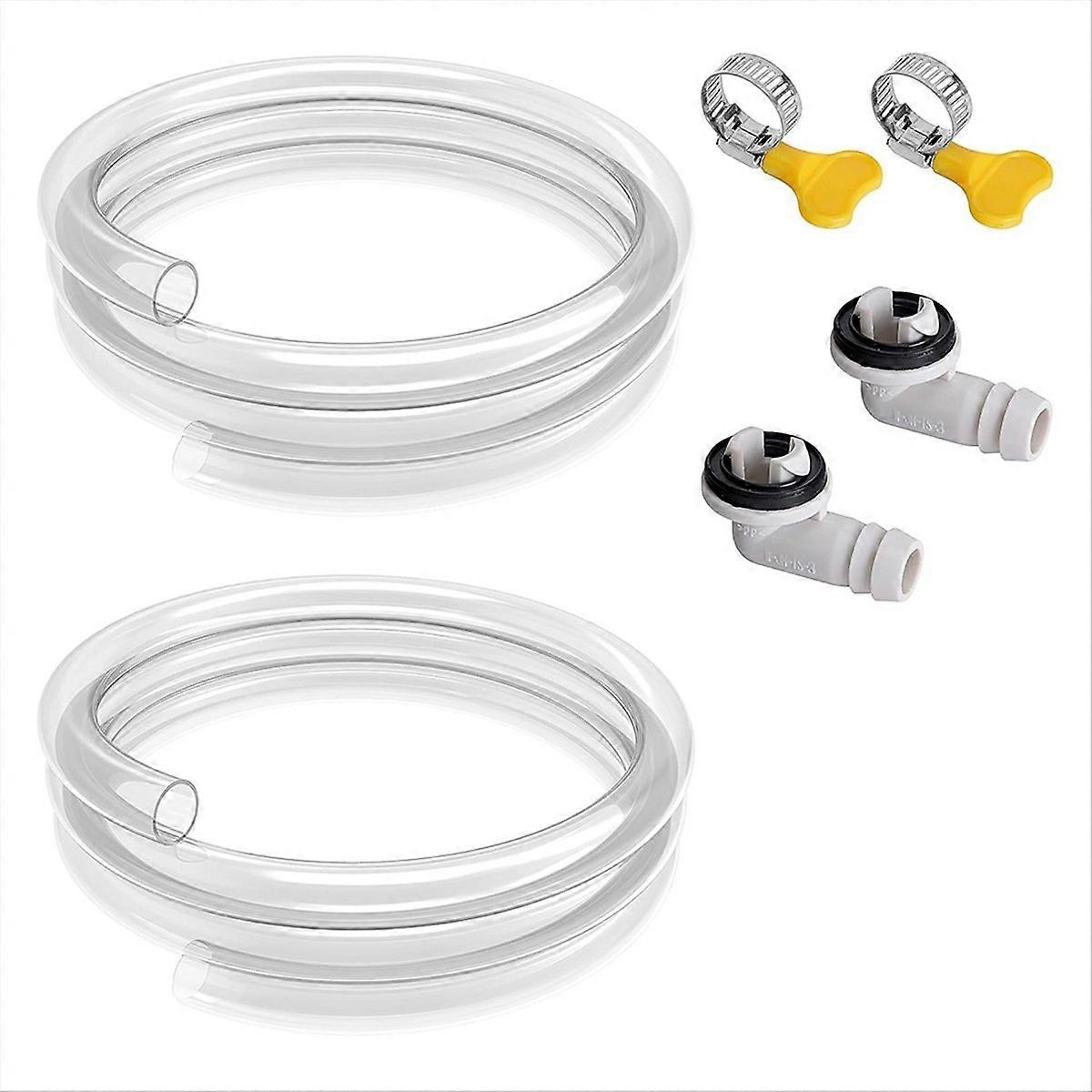 Set Mit 2 Klimaanlagen-abluftschläuchen – 90 Cm Langes, Tragbares Und Wasserdichtes Abluftschlauch-set – Universeller Ersatz Für Klimaanlagen-abluftschläuche