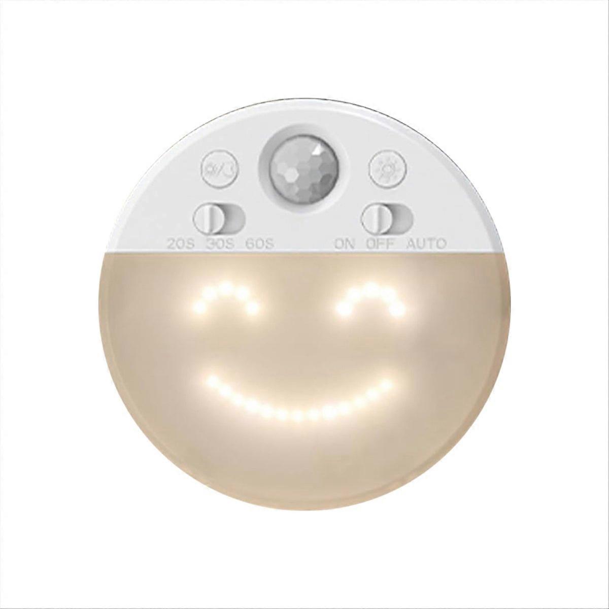 Led-nachtlicht Mit Bewegungsmelder, 4 Beleuchtungsmodi, Variabler Intensität, Wiederaufladbar, Mit Timer (1 Stück).