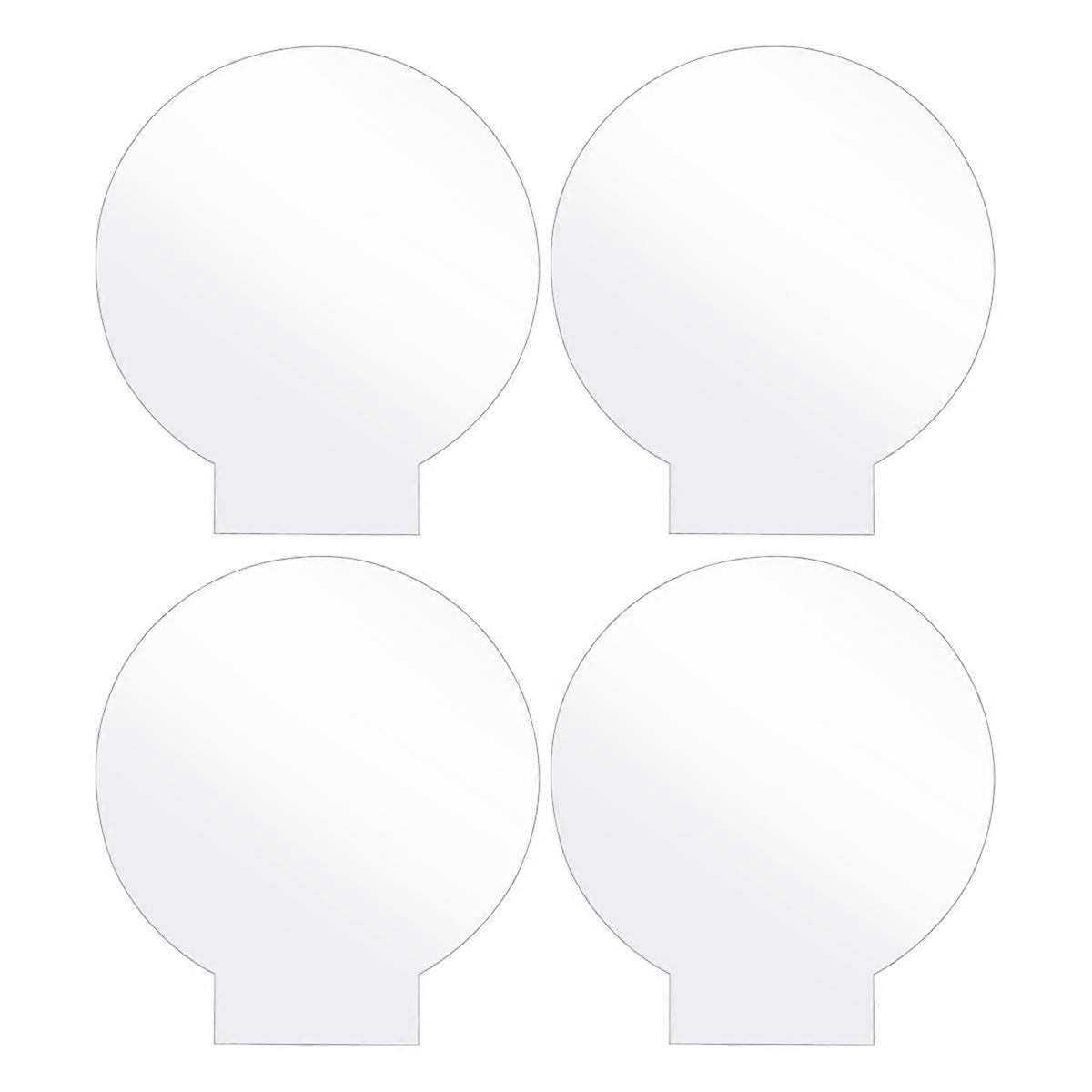 Set Mit 4 Transparenten Acrylplatten Für Led-lampenfüße, Schilder Und Diy-projekte