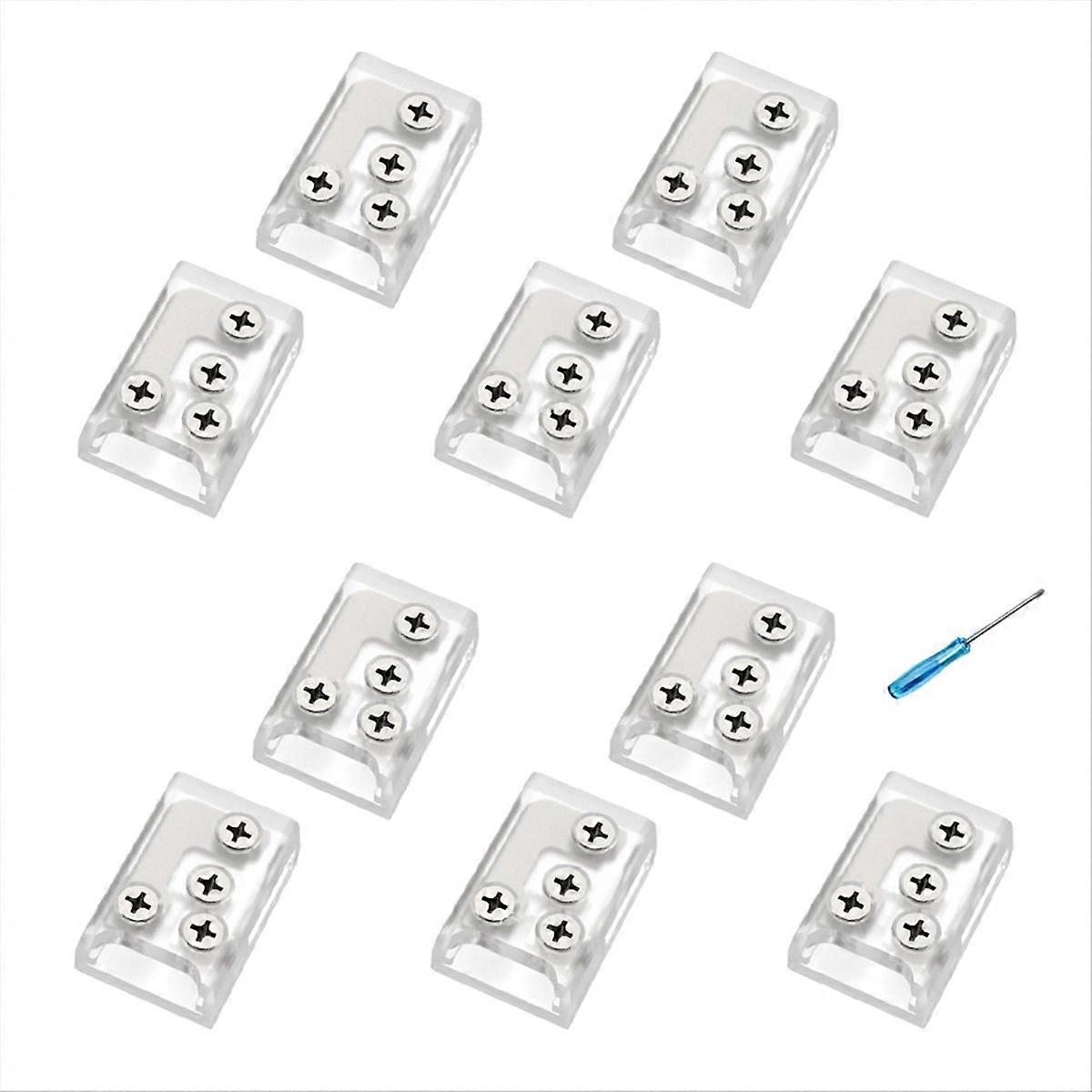 Packung Mit 10 Led-eckverbindern Mit Schraubbefestigung, 24 V/5 A, 2-polig, 8 Mm, Für Led-streifen