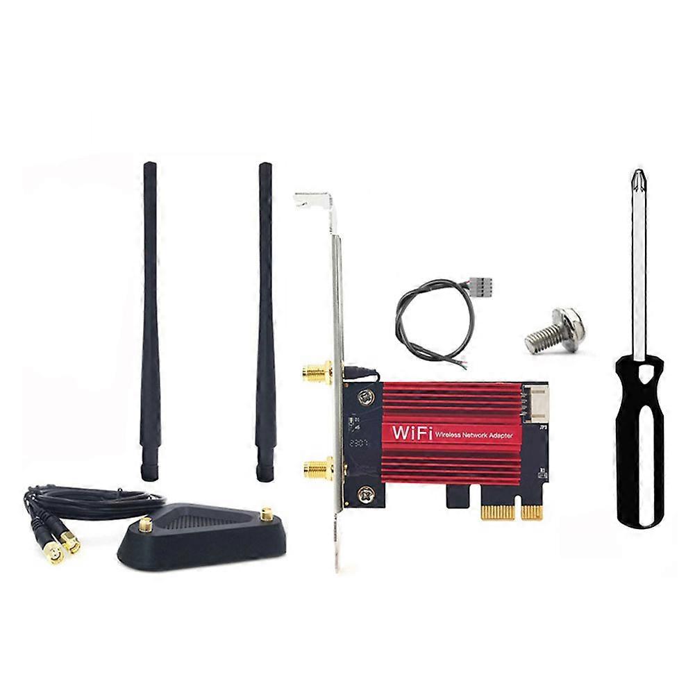 Wifi 7 Be200 Pro Pcie-wlan-netzwerkadapter + 8-db-tri-band-antenne