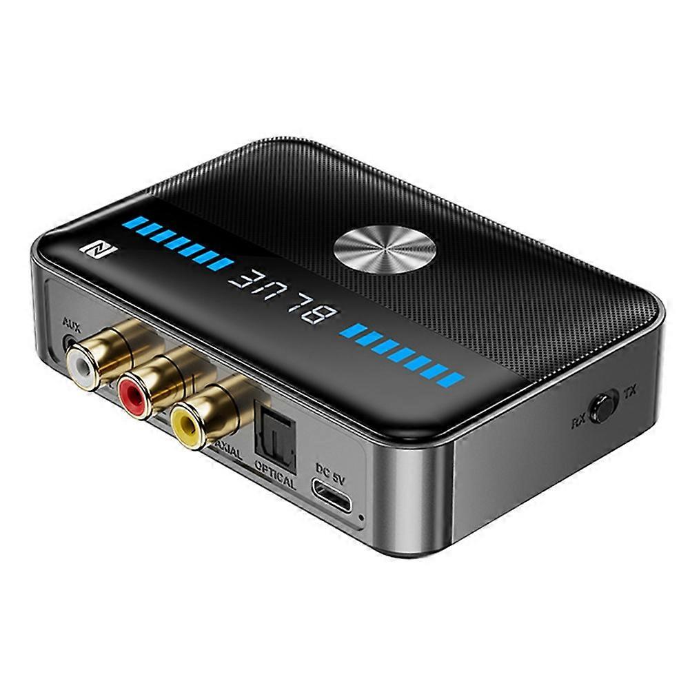 Bluetooth 5.3 Nfc-empfänger, Bluetooth-koaxial-zu-lichtwellenleiter-adapter, Universeller Hi-fi-bluetooth-sender