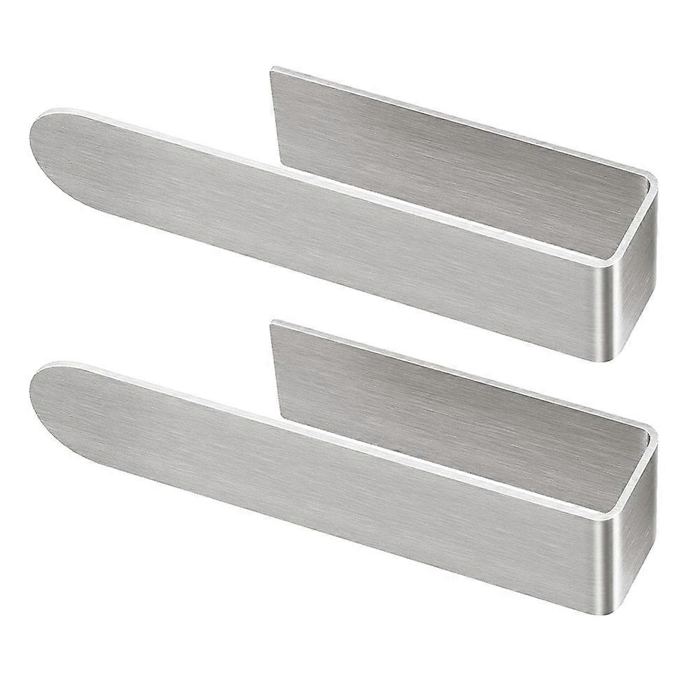 Quadratischer, Selbstklebender Handtuchhalter Zur Wandmontage Für Badezimmer, Küche, Kleiderschrank, Dusche (2er-set)