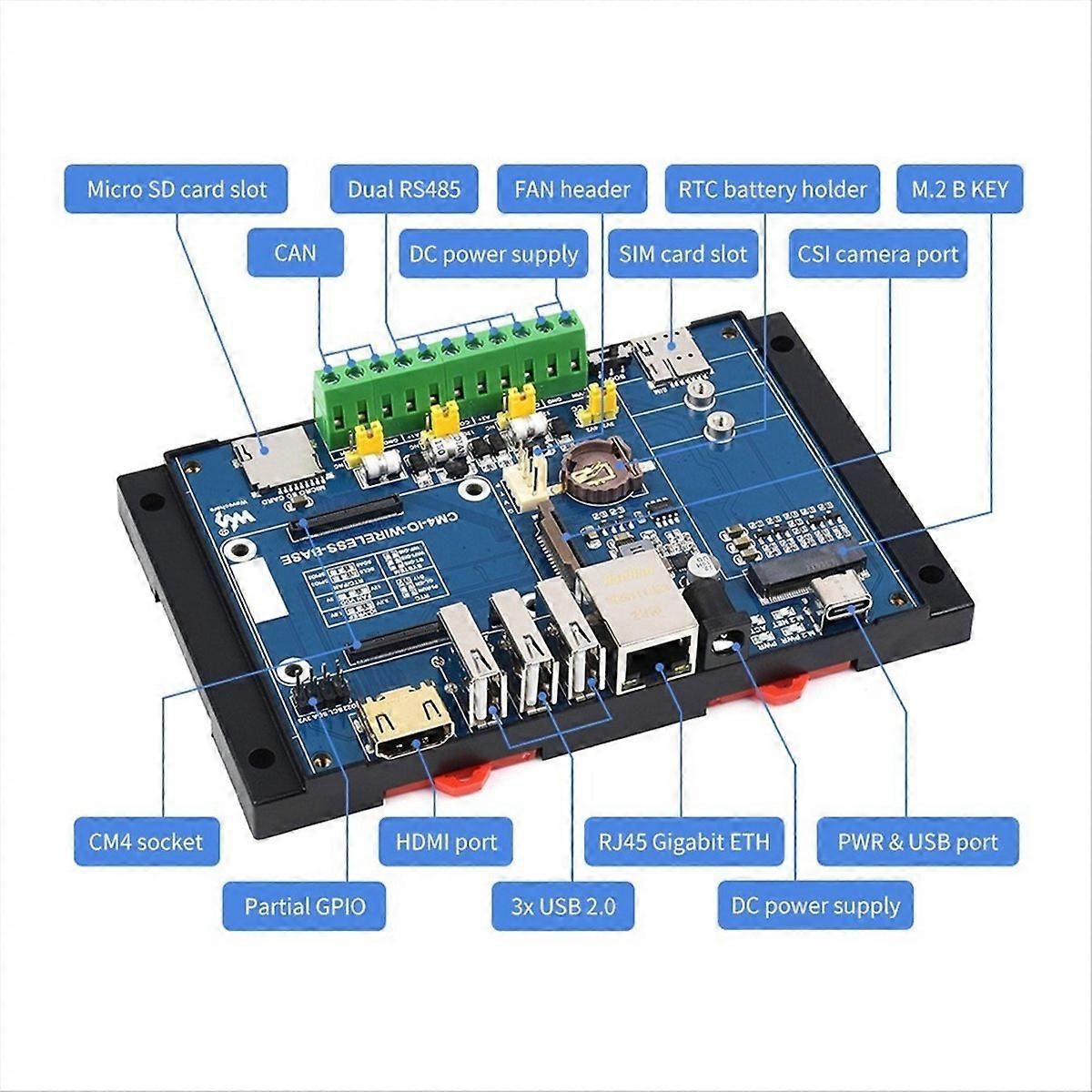 Modul D'Extension Cm4 Gigabit Ethernet 5g/4g
