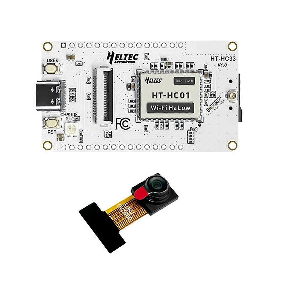 Eltec Automation Esp32 Wi-fi Halow Camera Ht-hc33 Entwicklungsboard Mit Integrierter Ov3660 Kamera Und Verzerrungsfreiem 120°-objektiv
