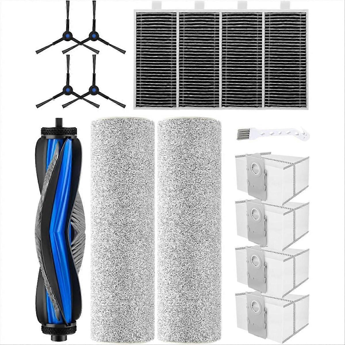 16-teiliges Ersatzteilset Für Den Saugroboter X8 Pro Omni / X8 Omni: Wischköpfe, Hepa-filter, Bürsten