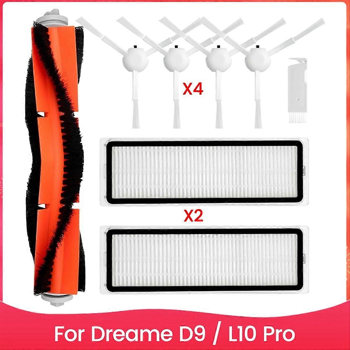 Zubehörset Für D9/l10 Pro Saugroboter: Hauptseitenbürste, Hepa-filter, Ersatzteile