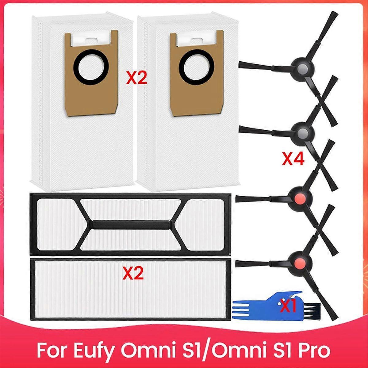 Zubehörset Für Den Saugroboter Omni S1 / Omni S1 Pro: Seitenbürste, Waschbarer Filter Und Staubbeutel