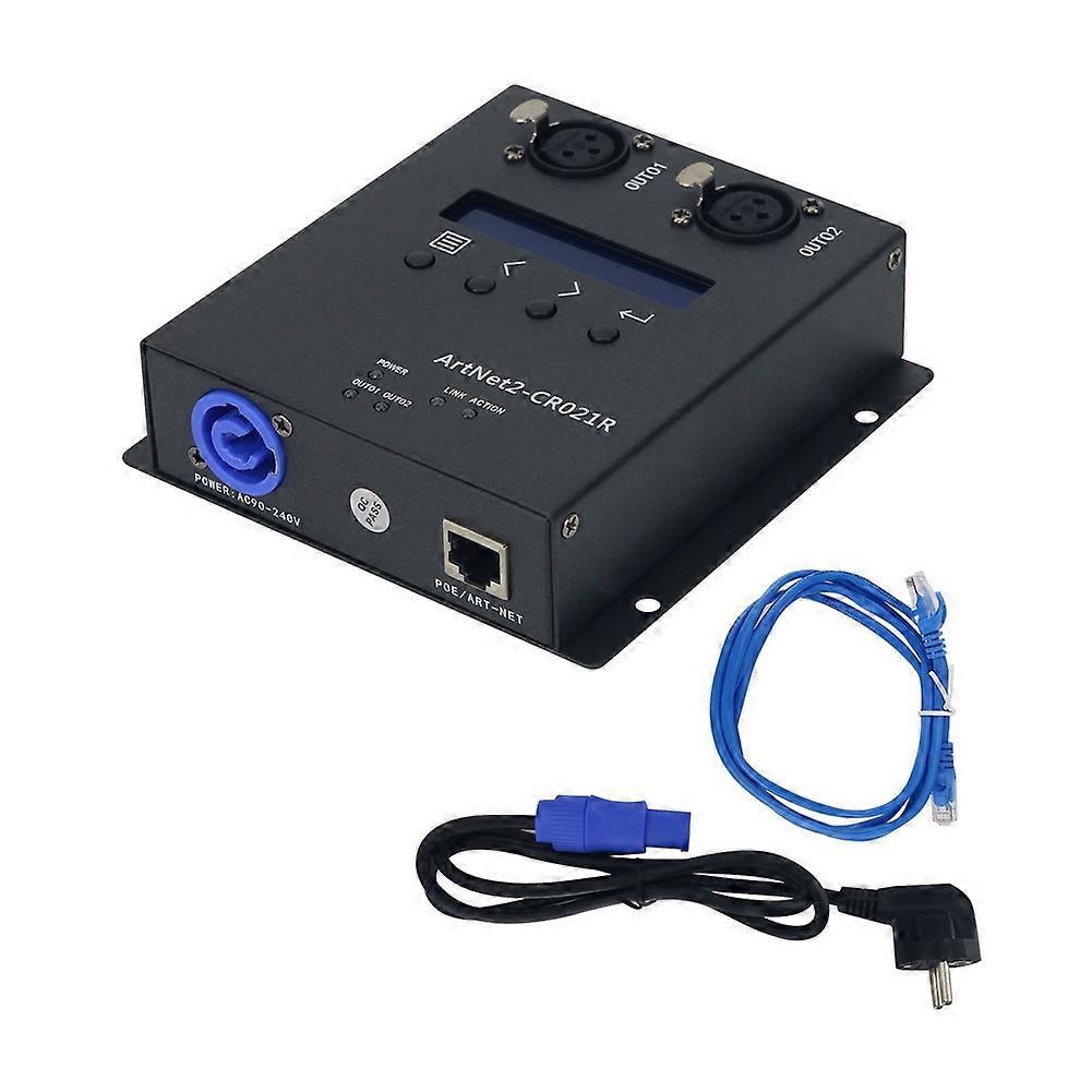 Artnet2-cr021r 2-kanal Artnet Zu Dmx512 Konverter Für Ma2 Touchscreen (eu-stecker)