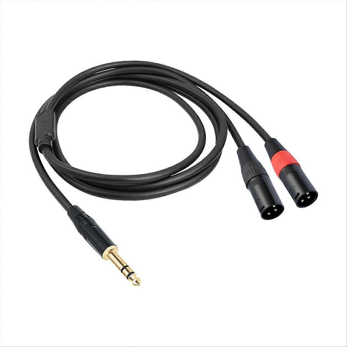 6,35 Mm (1/4") Trs-stereo-audiokabel Auf Zwei Xlr-stecker, 300 Cm