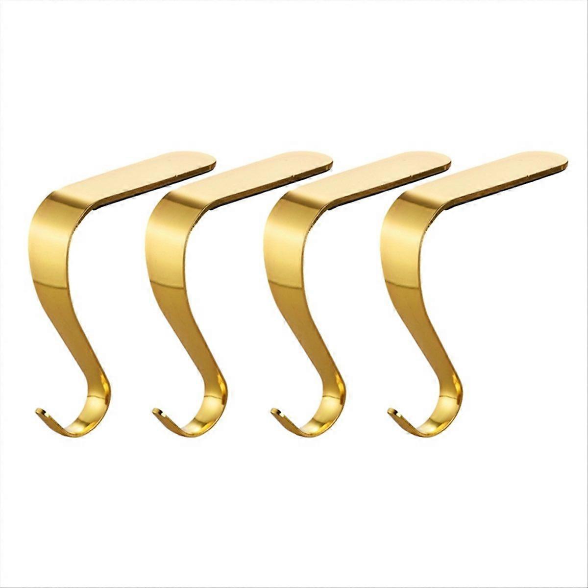 Weihnachtsstrumpfhalter, Kaminhaken (gold)