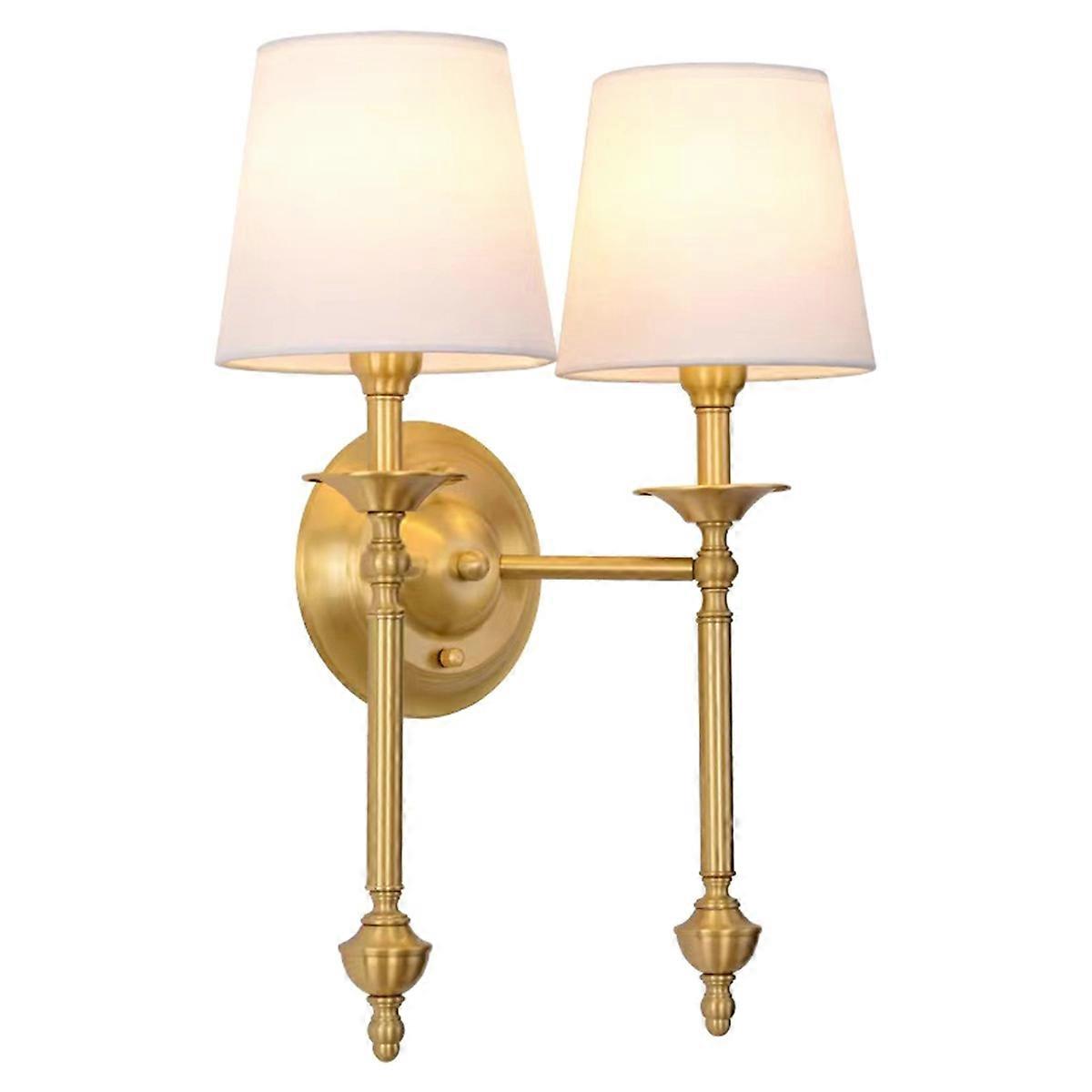 Vintage Europäische Wandleuchten Aus Stoff Für Schlaf- Und Wohnzimmer, Schmiedeeisen, Wandleuchtenstil B