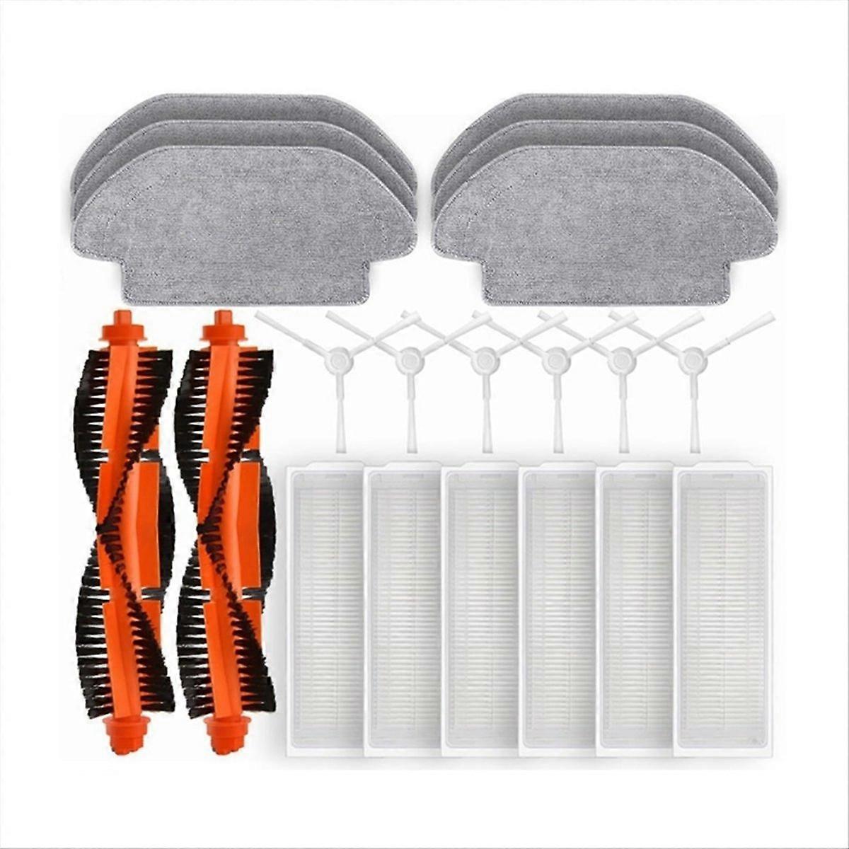 Hauptseitenbürste, Hepa-filter Und Reinigungstuch Für Den Saugroboter S10 S12